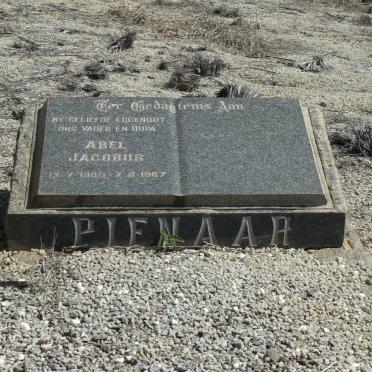PIENAAR Abel Jacobus 190?-1967