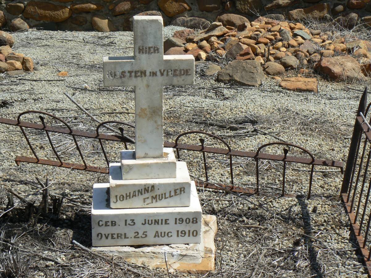 MULLER Johanna E. 1908-1910