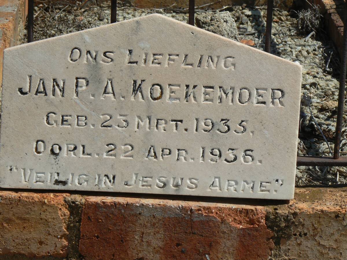 KOEKEMOER Jan P.A. 1935-1936