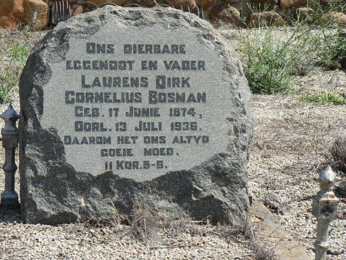 BOSMAN Laurens Dirk Cornelius 1874-1936