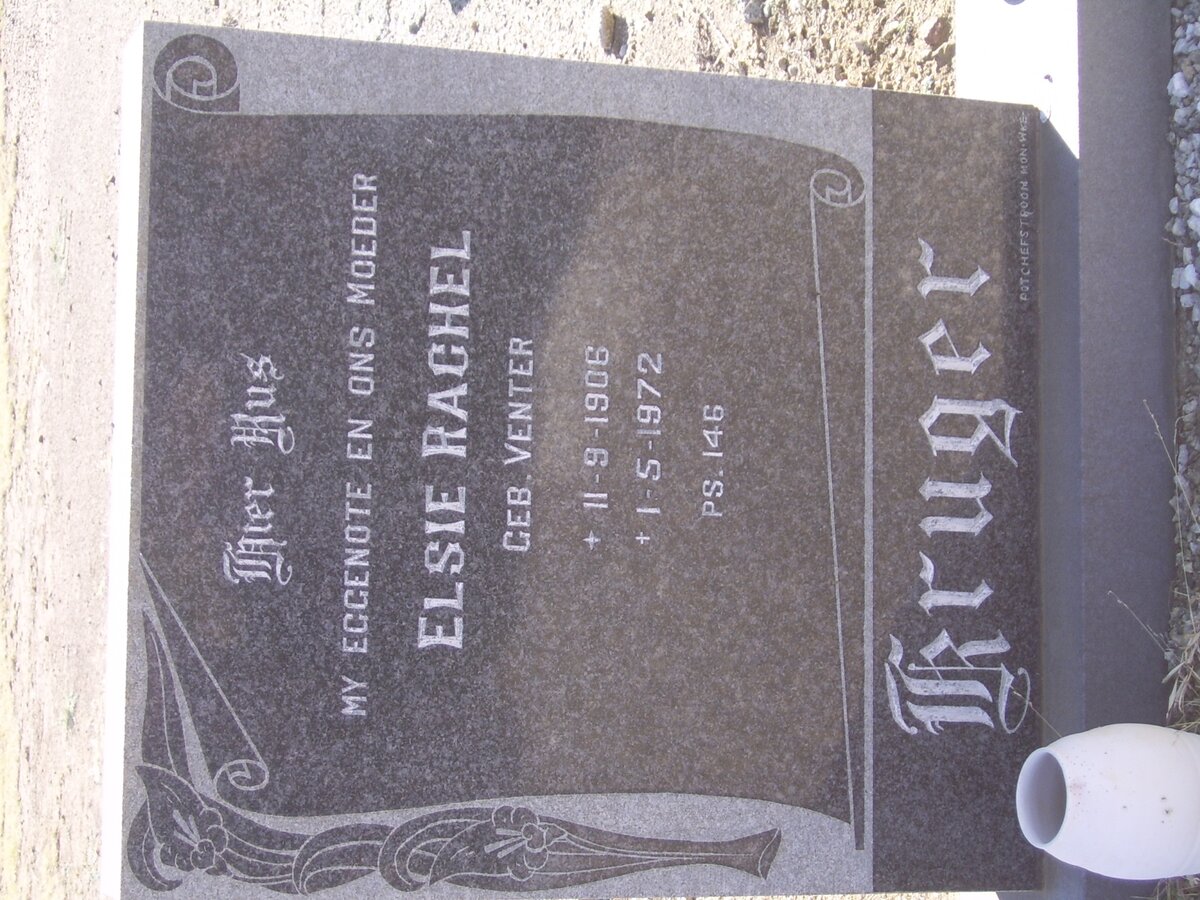 KRUGER Elsie Rachel nee VENTER 1906-1972