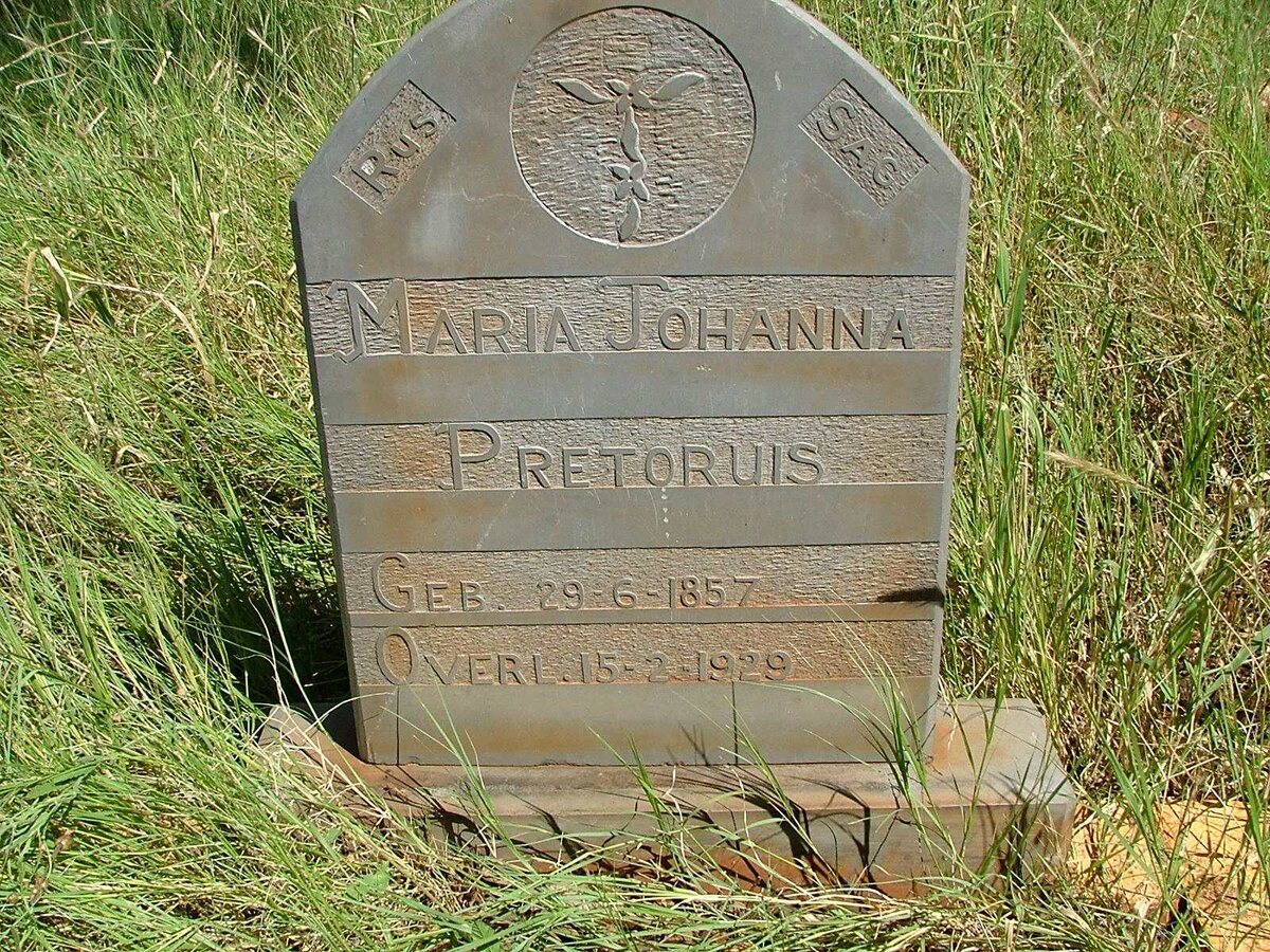 PRETORIUS Maria Johanna 1857-1929