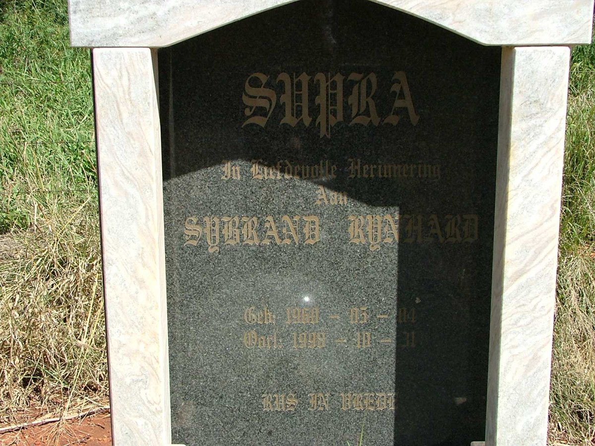 SUPRA  Sybrand Rynhard 1960-1998