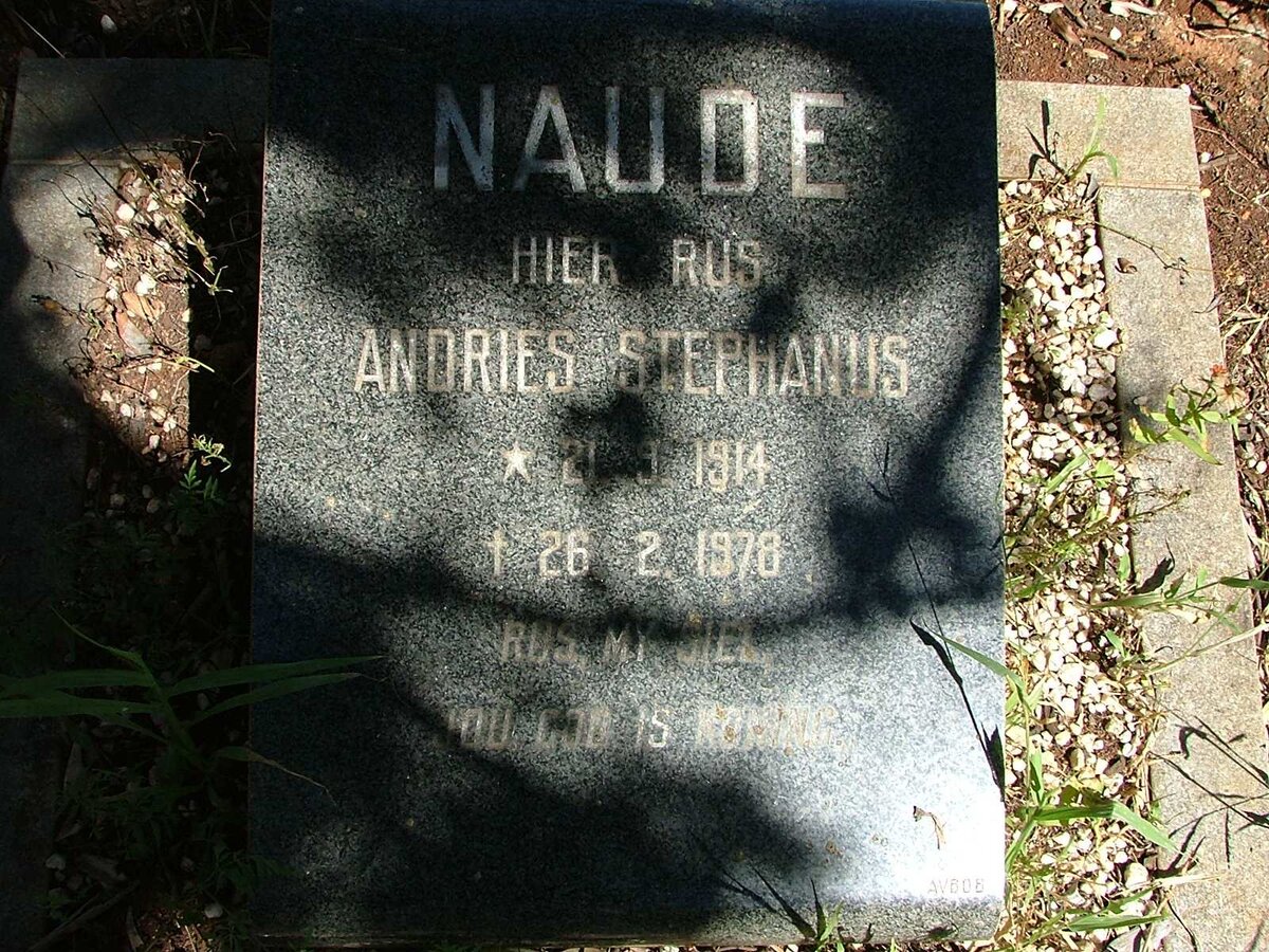 NAUDE Andries Stephanus 1914-1978