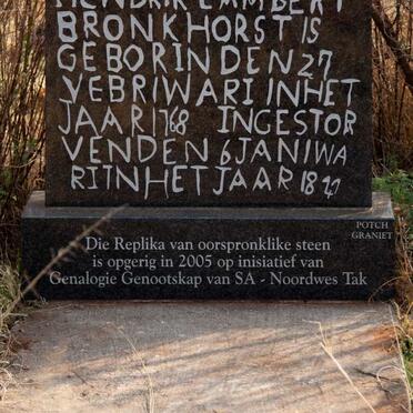 BRONKHORST Hendrik Lambert 1768-1847