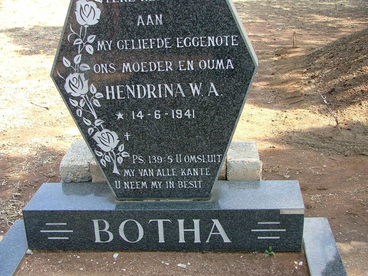 BOTHA Hendrina W.A. 1941-