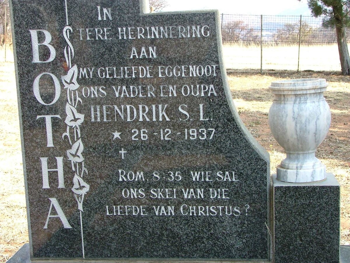 BOTHA Hendrik S.L. 1937 –