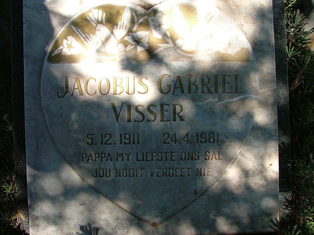VISSER Jacobus Gabriel 1911-1981