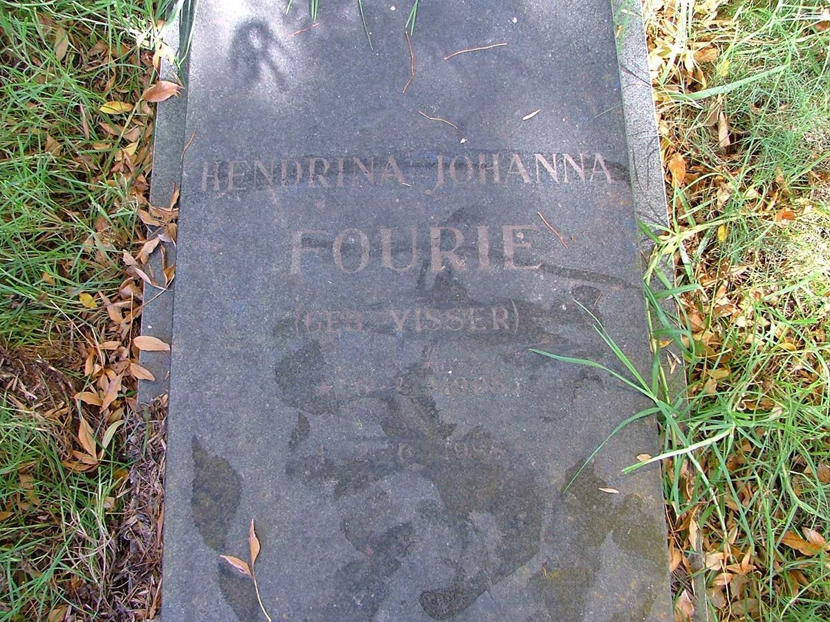 FOURIE Hendrina Johanna nee VISSER 1905-19?8