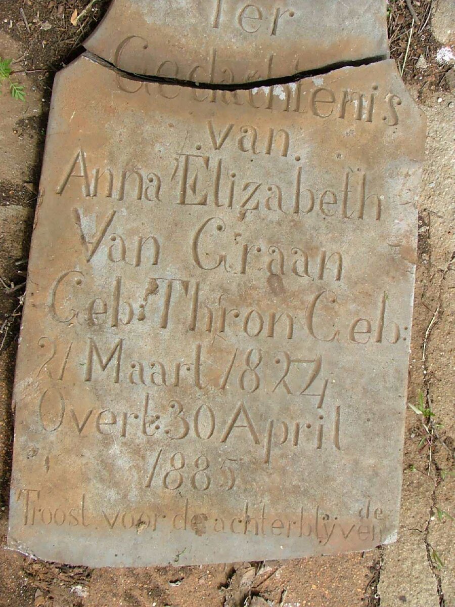 GRAAN Anna Elizabeth, van nee TH'RON 1824-1885