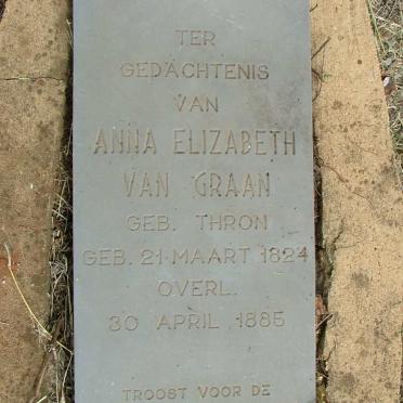 GRAAN Anna Elizabeth, van nee TH'RON 1824-1885