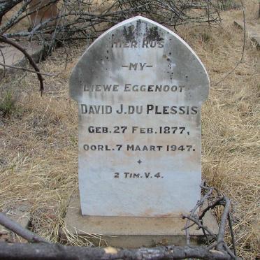 PLESSIS David J., du 1877-1947