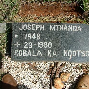 MTHANDA Joseph 1948-1980