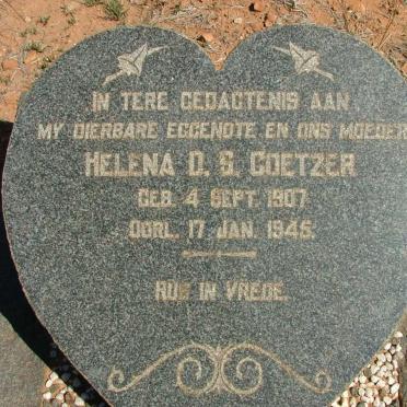 COETZER Helena D.S. 1907-1945