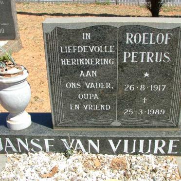 VUUREN Roelof Petrus, Janse van 1917-1989
