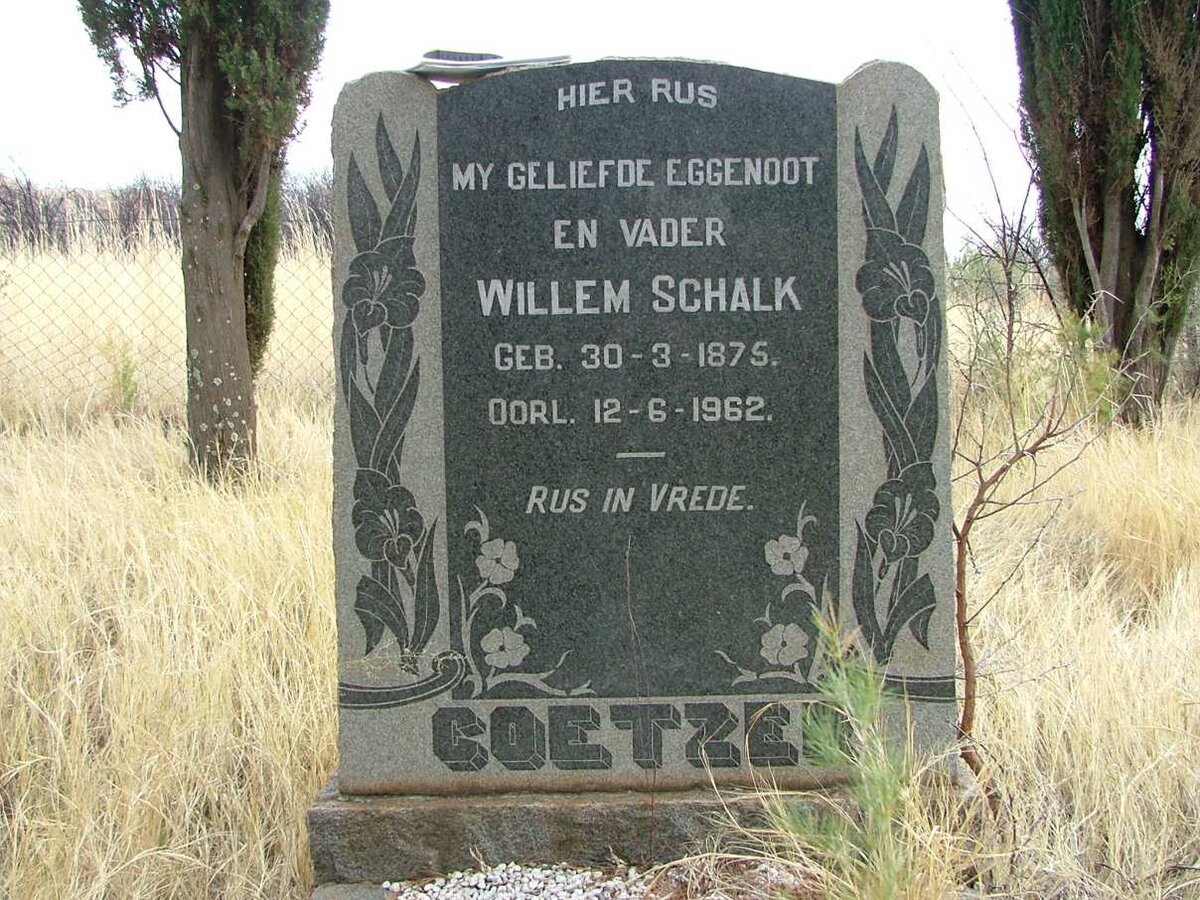 COETZER Willem Schalk 1875-1962
