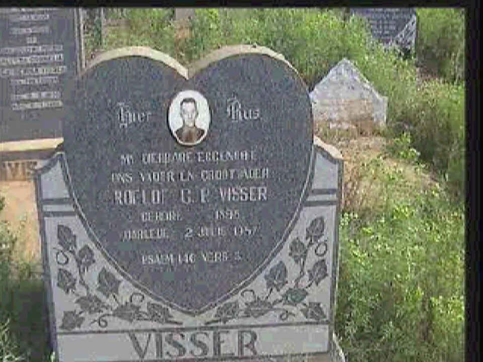 VISSER Roelof C.R. 1895-1957