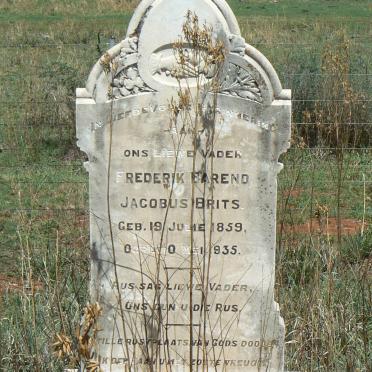 BRITS Frederik Barend Jacobus 1859-1935