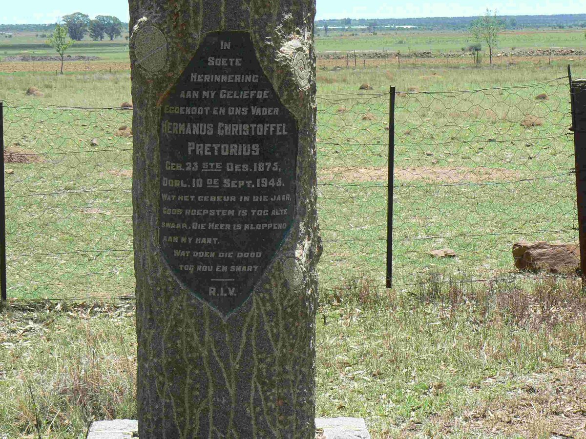 PRETORIUS Hermanus Christoffel 1875-1945