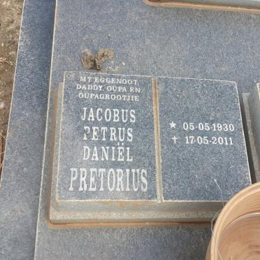 PRETORIUS Jacobus Petrus Daniël 1930-2011