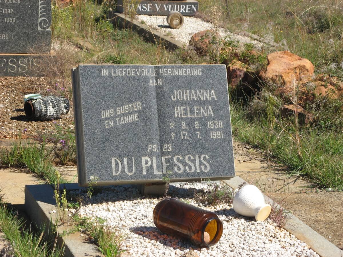 PLESSIS Johanna Helena, du 1930-1991