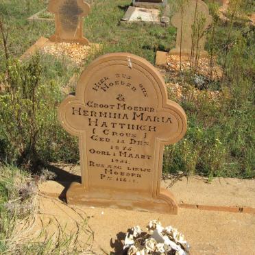 HATTINGH Hermina Maria nee CROUS 1875-1951