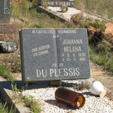 PLESSIS Johanna Helena, du 1930-1991