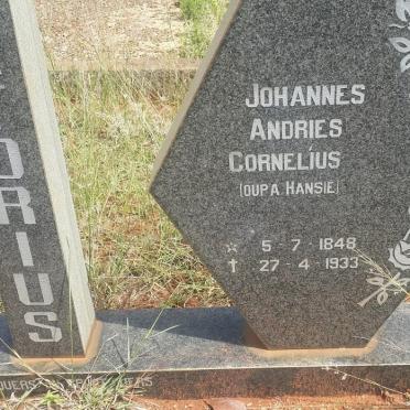 PRETORIUS Johannes Andries Cornelius 1848-1933 &amp; Lovina Catarina BARNARD 1856-1936