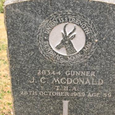 McDONALD J.C. -1939