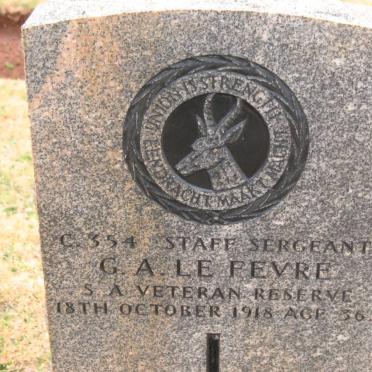 FEVRE G.A., le -1918