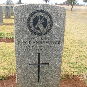 KANNEMEYER C.W. -1916