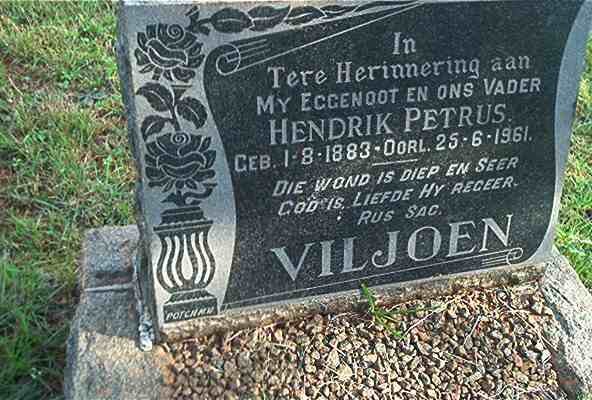 VILJOEN Hendrik Petrus 1883-1961