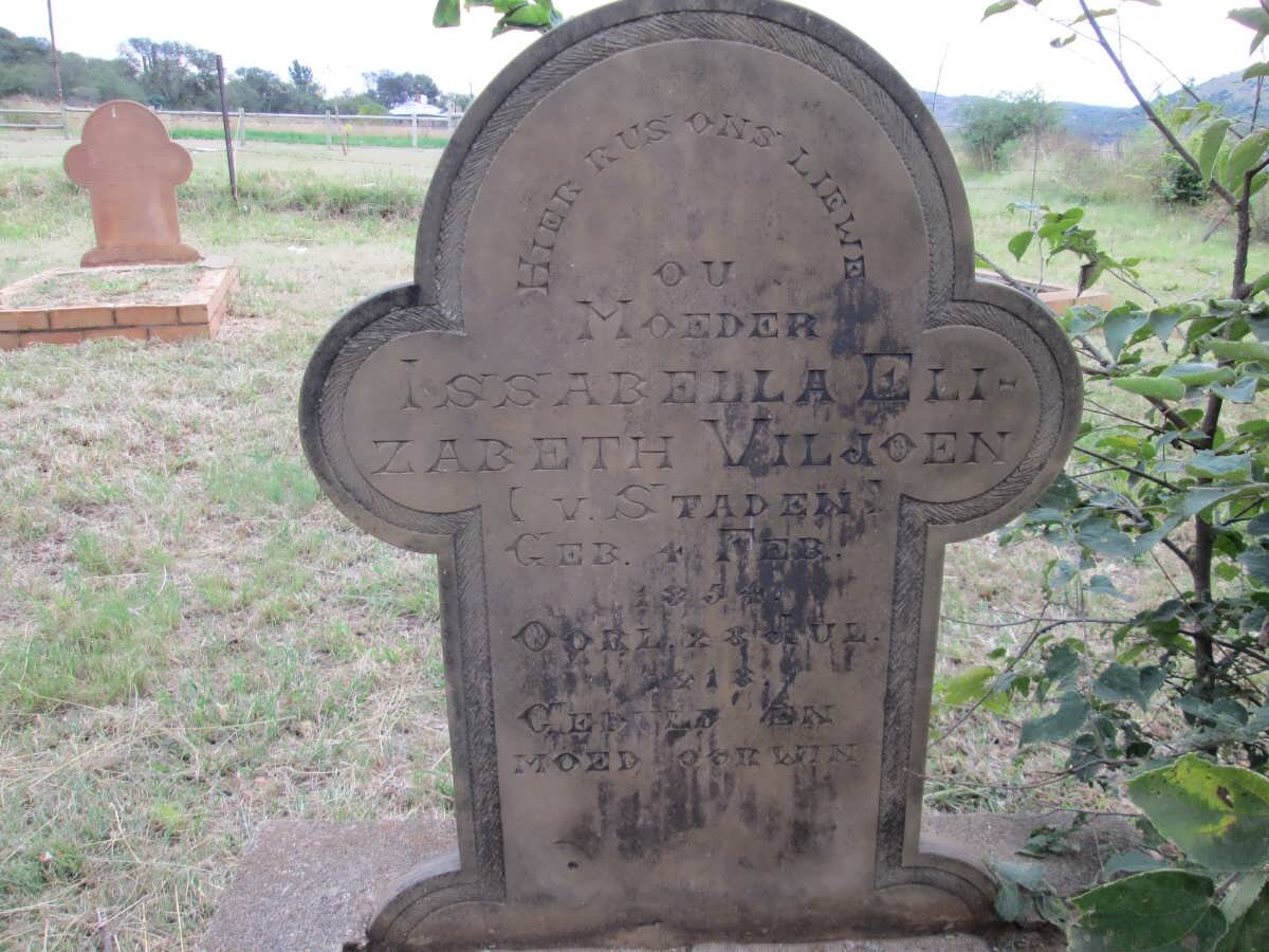 VILJOEN Issabella Elizabeth nee V. STADEN 1854-1918