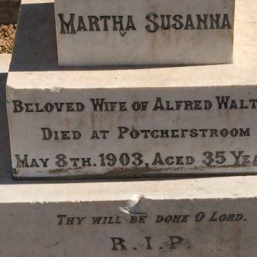 WALTER Martha Susanna -1903