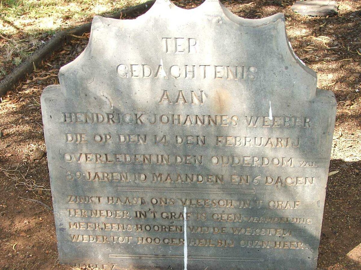 WEEBER Hendrick Johannes