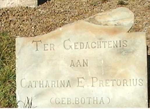 PRETORIUS Catharina E. nee BOTHA
