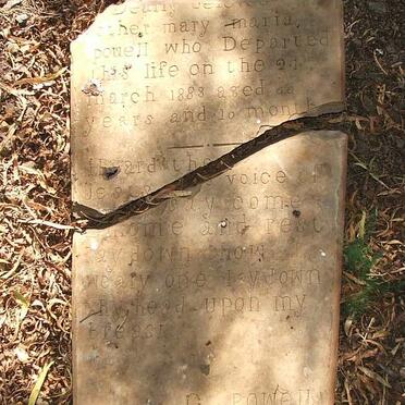 POWELL Mary Maria -1883