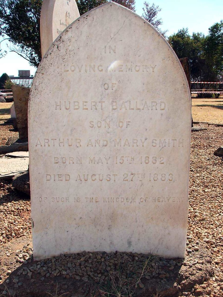 SMITH Hubert Ballard 1882-1883