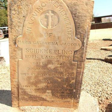 SCHIKKERLING Maria Catharina Jacoba nee LANDSBERG 1839-1855