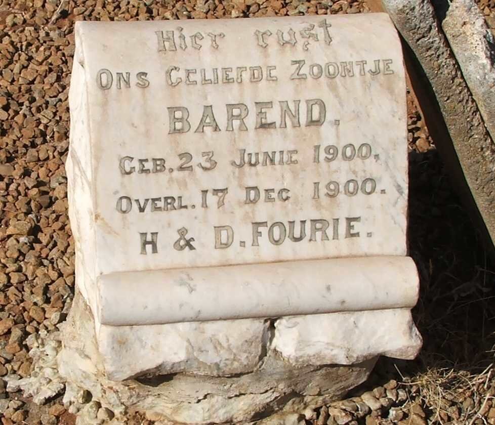 FOURIE Barend 1900-1900