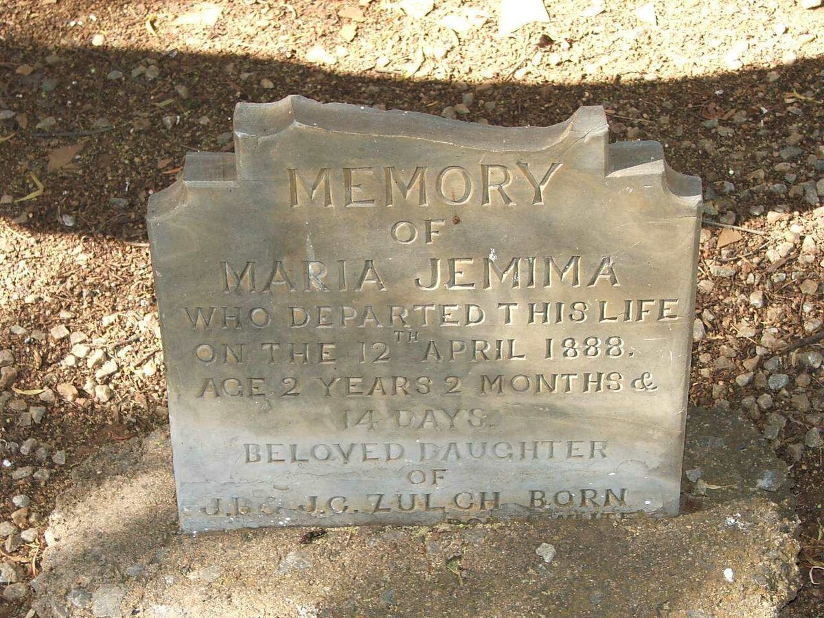 ZULCH  Maria Jemima 1886-1888