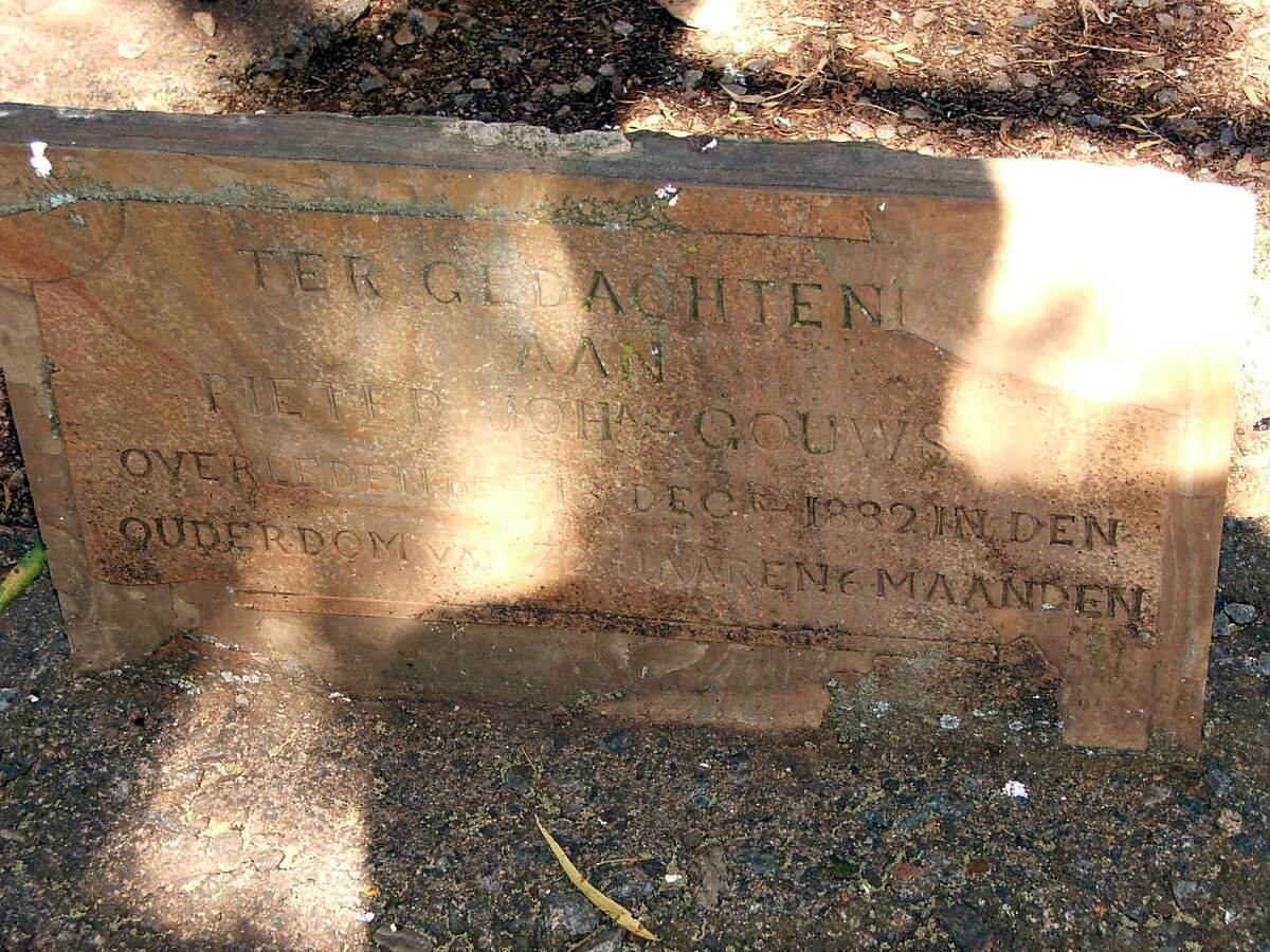 GOUWS Pieter Joh. -1882
