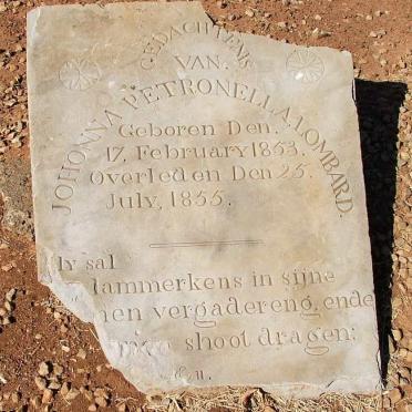 LOMBARD Johanna Petronella 1853-1855