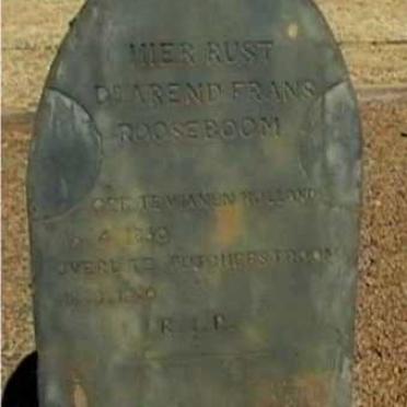 ROOSEBOOM Arend Frans 1850-1890