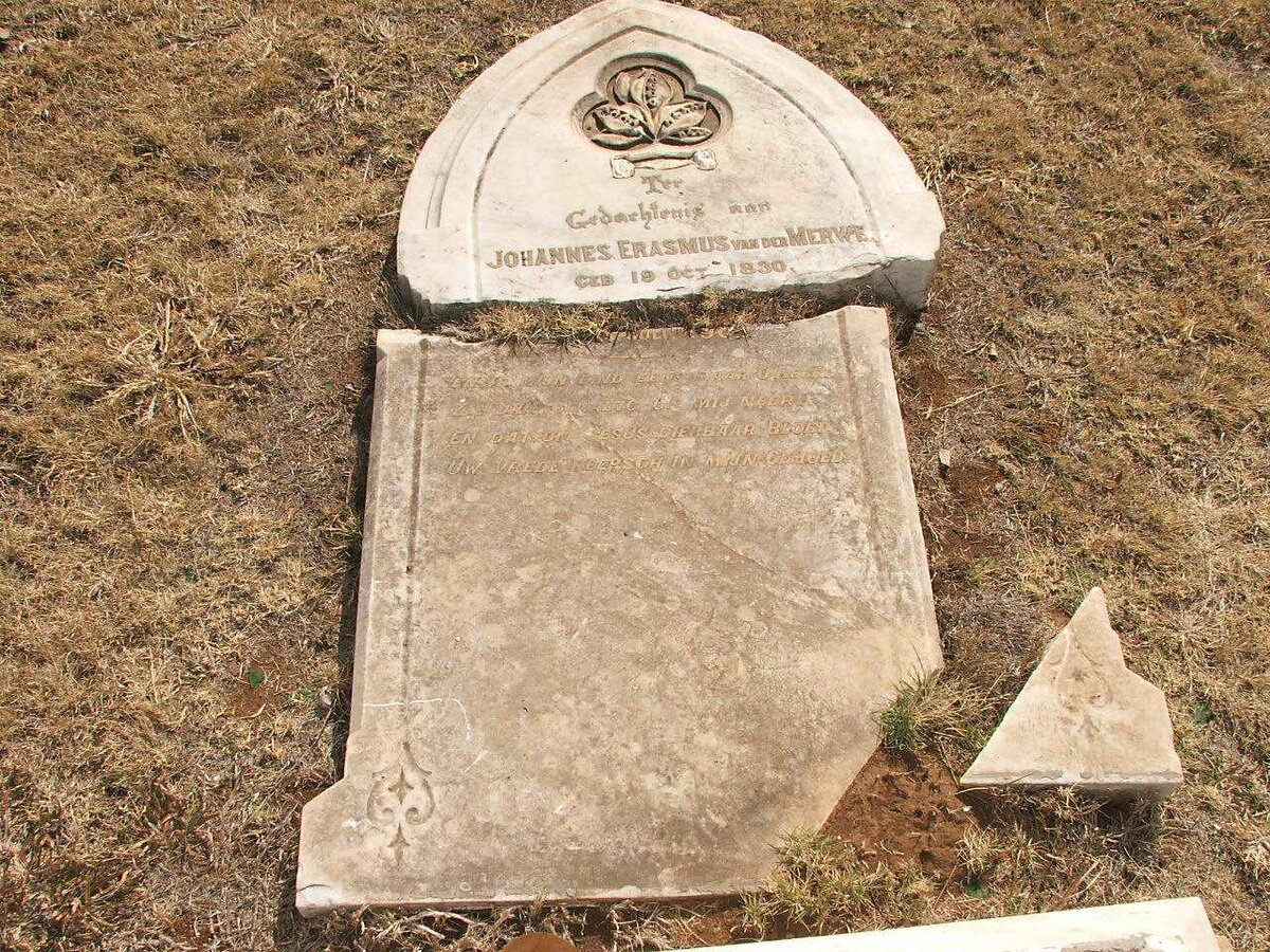 MERWE Johannes Erasmus, van der 1830-