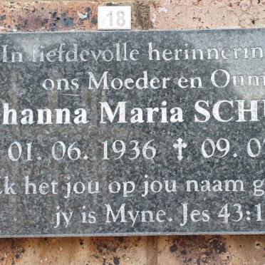 SCHULZE Johanna Maria 1936-2013