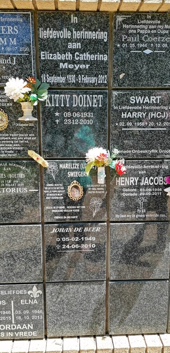 MEYER :: DOINET :: SWIEGERS :: DE BEER