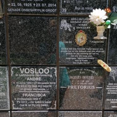 HARMSE :: VOSLOO :: CILLIERS :: SWIEGERS :: PRETORIUS :: JORDAAN