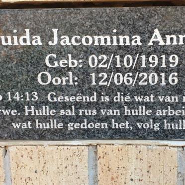 ANNANDALE Gertruida Jacomina 1919-2016