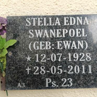 SWANEPOEL Stella Edna nee EWAN 1928-2011
